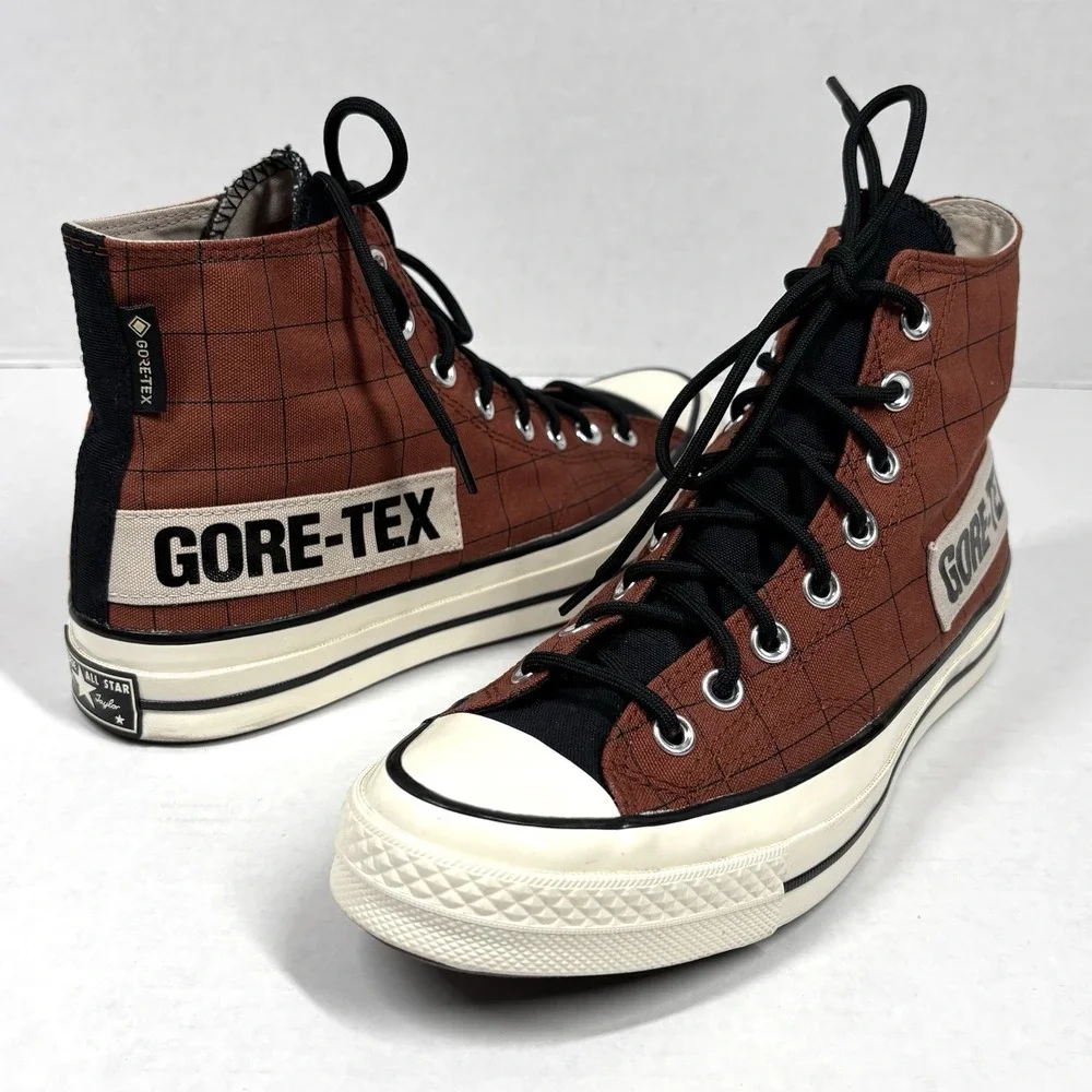 Converse Chuck‎ 70 GTX 171442c CEDAR BARK/EGRET/BLACK Shoes Mens 8.5 Womens 10.5